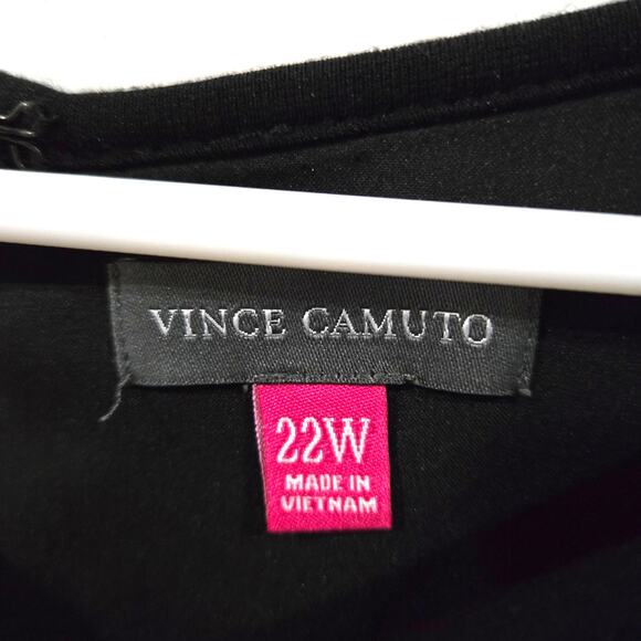 Vince Camuto Sz 22W Black White Sheath Dress - Picture 2 of 7